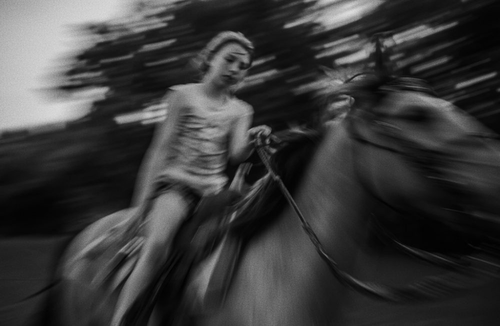 Zoe Allen, 10, rides her favorite horse, Bale, on the family farm in Bardstown, Kentucky on June 1, 2022. "I never dreamed she would turn out as good as she is," said her grandfather. "She's just got a natural gift Ð something you don't make but that you're born with. God had to give it to her."